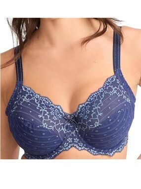 NWT Chantelle Rive Gauche Full Coverage Underwire Bra Ceramic Blue U1780 38D